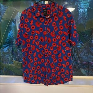RVCA poppy button up.